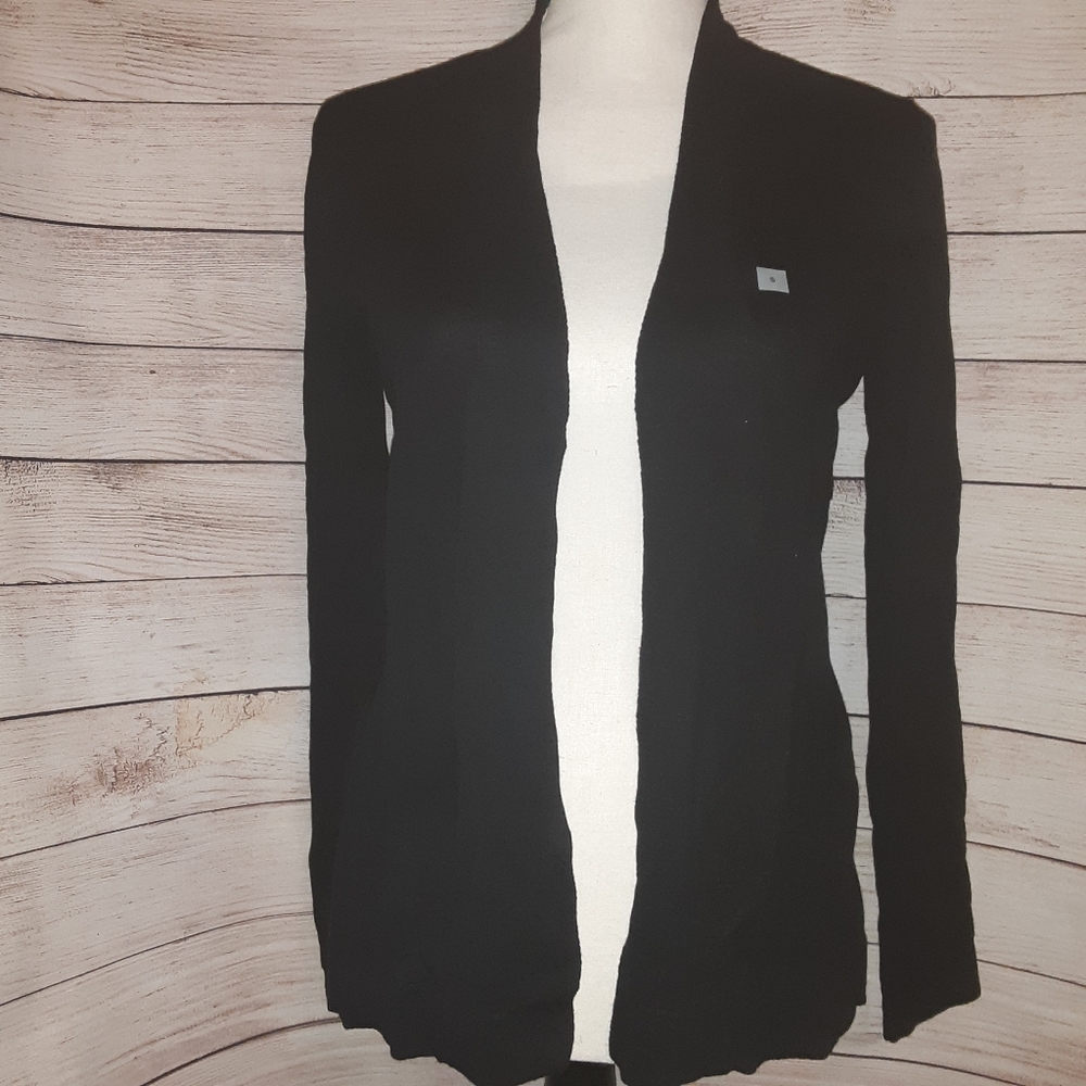Loft Outlet Pointelle Cuff Open Cardigan